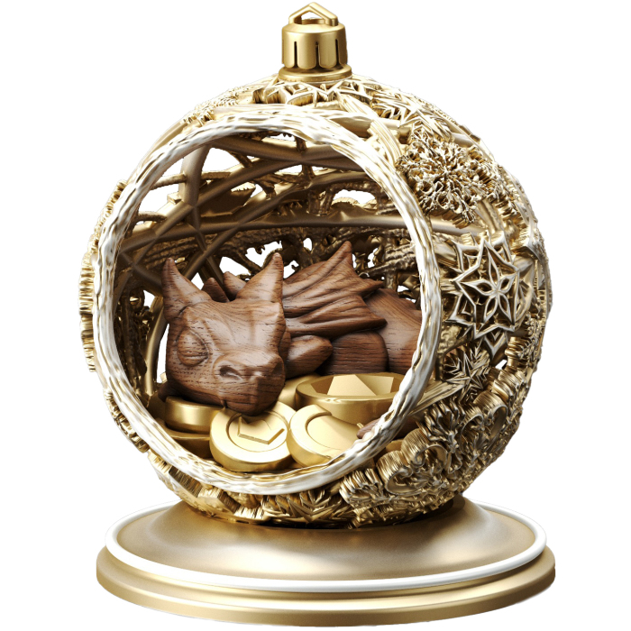 Beech statuette "Sleeping Dragon"